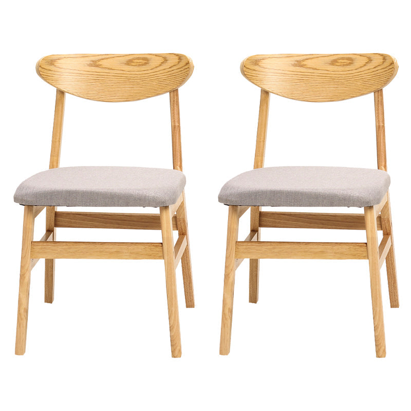 Wood Scandinavian Dining Chair Open Back Armless Dining Chairs for Home Use Smoke Gray Set of 2 Clearhalo ' kitchen&dining_furn' 'Dining Chairs' 'Dining Tables & Seating' 'dining_chair' 'Furniture' 'furniture_dining_chair' 'Kitchen & Dining Furniture' 'kitchen' 3453601