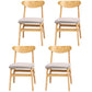 Wood Scandinavian Dining Chair Open Back Armless Dining Chairs for Home Use Smoke Gray Set of 4 Clearhalo ' kitchen&dining_furn' 'Dining Chairs' 'Dining Tables & Seating' 'dining_chair' 'Furniture' 'furniture_dining_chair' 'Kitchen & Dining Furniture' 'kitchen' 3453602