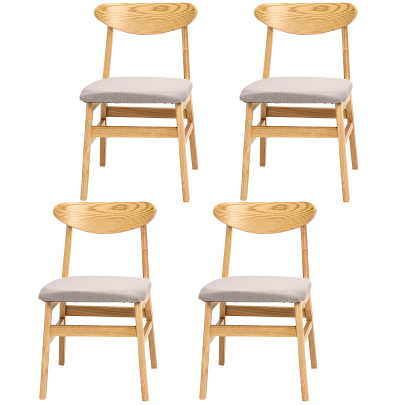 Wood Scandinavian Dining Chair Open Back Armless Dining Chairs for Home Use Smoke Gray Set of 4 Clearhalo ' kitchen&dining_furn' 'Dining Chairs' 'Dining Tables & Seating' 'dining_chair' 'Furniture' 'furniture_dining_chair' 'Kitchen & Dining Furniture' 'kitchen' 3453602