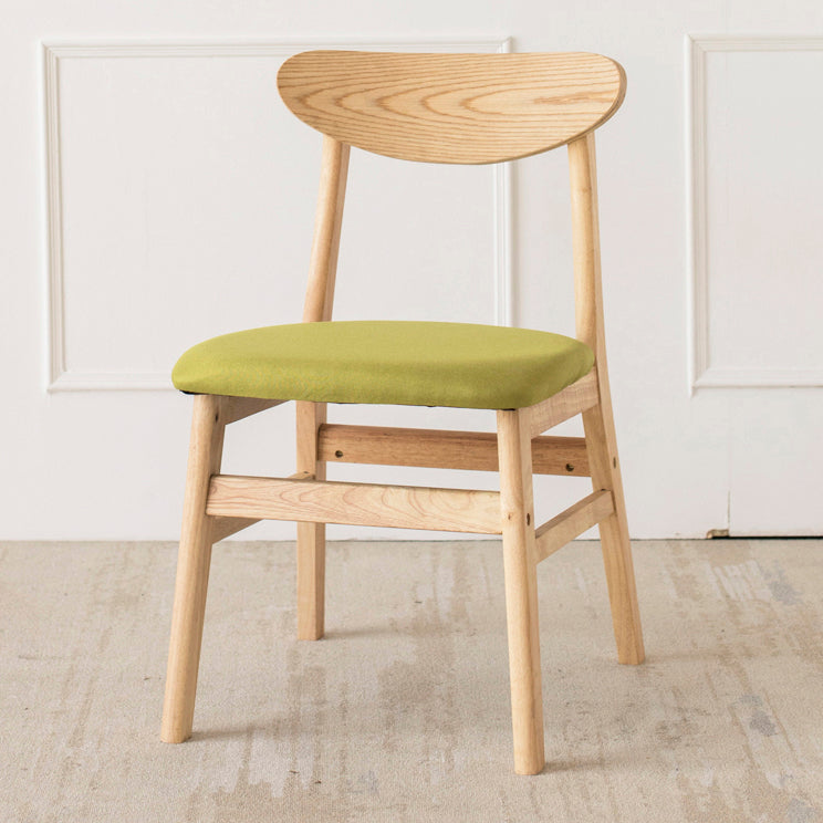 Wood Scandinavian Dining Chair Open Back Armless Dining Chairs for Home Use Fruit Green 1 Piece Clearhalo ' kitchen&dining_furn' 'Dining Chairs' 'Dining Tables & Seating' 'dining_chair' 'Furniture' 'furniture_dining_chair' 'Kitchen & Dining Furniture' 'kitchen' 3453603