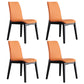 Wooden Contemporary Indoor Dining Side Chair Parsons Chair for Kitchen Orange Set of 4 Clearhalo ' kitchen&dining_furn' 'Dining Chairs' 'Dining Tables & Seating' 'dining_chair' 'Furniture' 'furniture_dining_chair' 'Kitchen & Dining Furniture' 'kitchen' 3453608