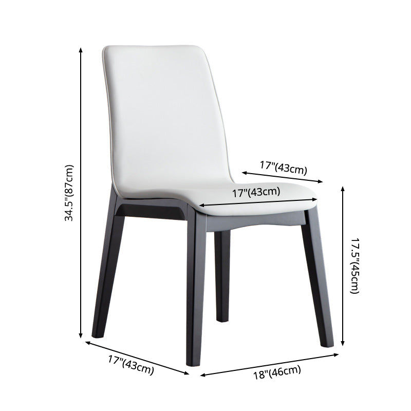 Wooden Contemporary Indoor Dining Side Chair Parsons Chair for Kitchen Clearhalo ' kitchen&dining_furn' 'Dining Chairs' 'Dining Tables & Seating' 'dining_chair' 'Furniture' 'furniture_dining_chair' 'Kitchen & Dining Furniture' 'kitchen' 3453621
