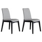 Wooden Contemporary Indoor Dining Side Chair Parsons Chair for Kitchen Grey Set of 2 Clearhalo ' kitchen&dining_furn' 'Dining Chairs' 'Dining Tables & Seating' 'dining_chair' 'Furniture' 'furniture_dining_chair' 'Kitchen & Dining Furniture' 'kitchen' 3453624