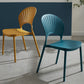 Home Contemporary Side Chair Open Back Shell-shaped Plastic Dining Room Chair Clearhalo ' kitchen&dining_furn' 'Dining Chairs' 'Dining Tables & Seating' 'dining_chair' 'Furniture' 'furniture_dining_chair' 'Kitchen & Dining Furniture' 'kitchen' 3453636