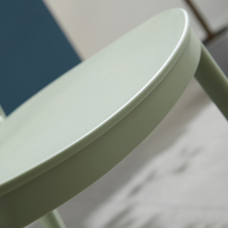 Home Contemporary Side Chair Open Back Shell-shaped Plastic Dining Room Chair Clearhalo ' kitchen&dining_furn' 'Dining Chairs' 'Dining Tables & Seating' 'dining_chair' 'Furniture' 'furniture_dining_chair' 'Kitchen & Dining Furniture' 'kitchen' 3453647