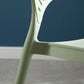Home Contemporary Side Chair Open Back Shell-shaped Plastic Dining Room Chair Clearhalo ' kitchen&dining_furn' 'Dining Chairs' 'Dining Tables & Seating' 'dining_chair' 'Furniture' 'furniture_dining_chair' 'Kitchen & Dining Furniture' 'kitchen' 3453648