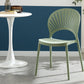 Home Contemporary Side Chair Open Back Shell-shaped Plastic Dining Room Chair Clearhalo ' kitchen&dining_furn' 'Dining Chairs' 'Dining Tables & Seating' 'dining_chair' 'Furniture' 'furniture_dining_chair' 'Kitchen & Dining Furniture' 'kitchen' 3453655