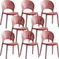 Home Contemporary Side Chair Open Back Shell-shaped Plastic Dining Room Chair Red Set of 8 Clearhalo ' kitchen&dining_furn' 'Dining Chairs' 'Dining Tables & Seating' 'dining_chair' 'Furniture' 'furniture_dining_chair' 'Kitchen & Dining Furniture' 'kitchen' 3453666