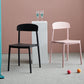 Contemporary Home Side Chair Open Back Plastic Stackable Dining Room Chair Clearhalo ' kitchen&dining_furn' 'Dining Chairs' 'Dining Tables & Seating' 'dining_chair' 'Furniture' 'furniture_dining_chair' 'Kitchen & Dining Furniture' 'kitchen' 3453698