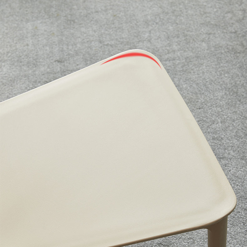 Contemporary Home Side Chair Open Back Plastic Stackable Dining Room Chair Clearhalo ' kitchen&dining_furn' 'Dining Chairs' 'Dining Tables & Seating' 'dining_chair' 'Furniture' 'furniture_dining_chair' 'Kitchen & Dining Furniture' 'kitchen' 3453708