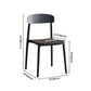 Contemporary Home Side Chair Open Back Plastic Stackable Dining Room Chair Clearhalo ' kitchen&dining_furn' 'Dining Chairs' 'Dining Tables & Seating' 'dining_chair' 'Furniture' 'furniture_dining_chair' 'Kitchen & Dining Furniture' 'kitchen' 3453709