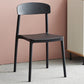 Contemporary Home Side Chair Open Back Plastic Stackable Dining Room Chair Black 1 Piece Clearhalo ' kitchen&dining_furn' 'Dining Chairs' 'Dining Tables & Seating' 'dining_chair' 'Furniture' 'furniture_dining_chair' 'Kitchen & Dining Furniture' 'kitchen' 3453721