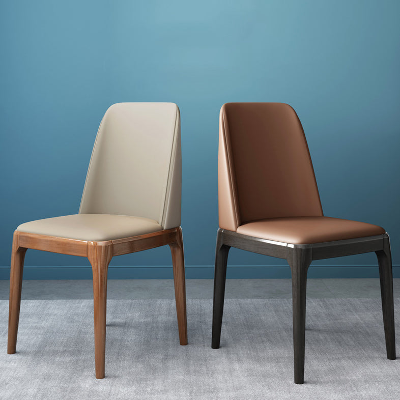 Wood Scandinavian Restaurant Side Chair Parsons Multi-color Dining Chair Clearhalo ' kitchen&dining_furn' 'Dining Chairs' 'Dining Tables & Seating' 'dining_chair' 'Furniture' 'furniture_dining_chair' 'Kitchen & Dining Furniture' 'kitchen' 3453734