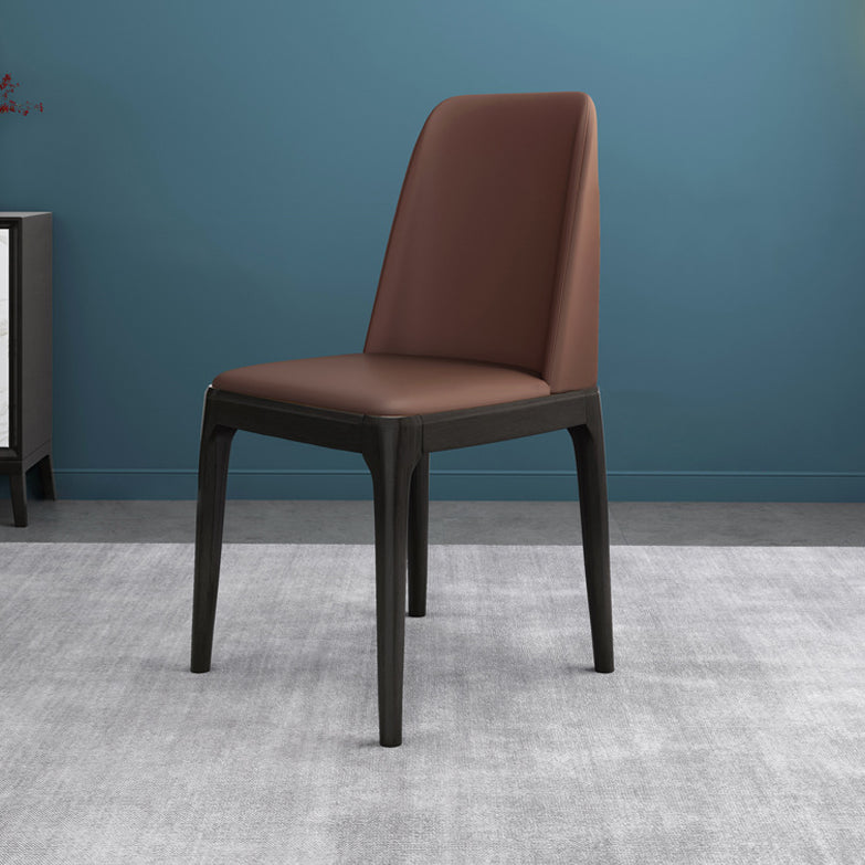 Wood Scandinavian Restaurant Side Chair Parsons Multi-color Dining Chair Clearhalo ' kitchen&dining_furn' 'Dining Chairs' 'Dining Tables & Seating' 'dining_chair' 'Furniture' 'furniture_dining_chair' 'Kitchen & Dining Furniture' 'kitchen' 3453737