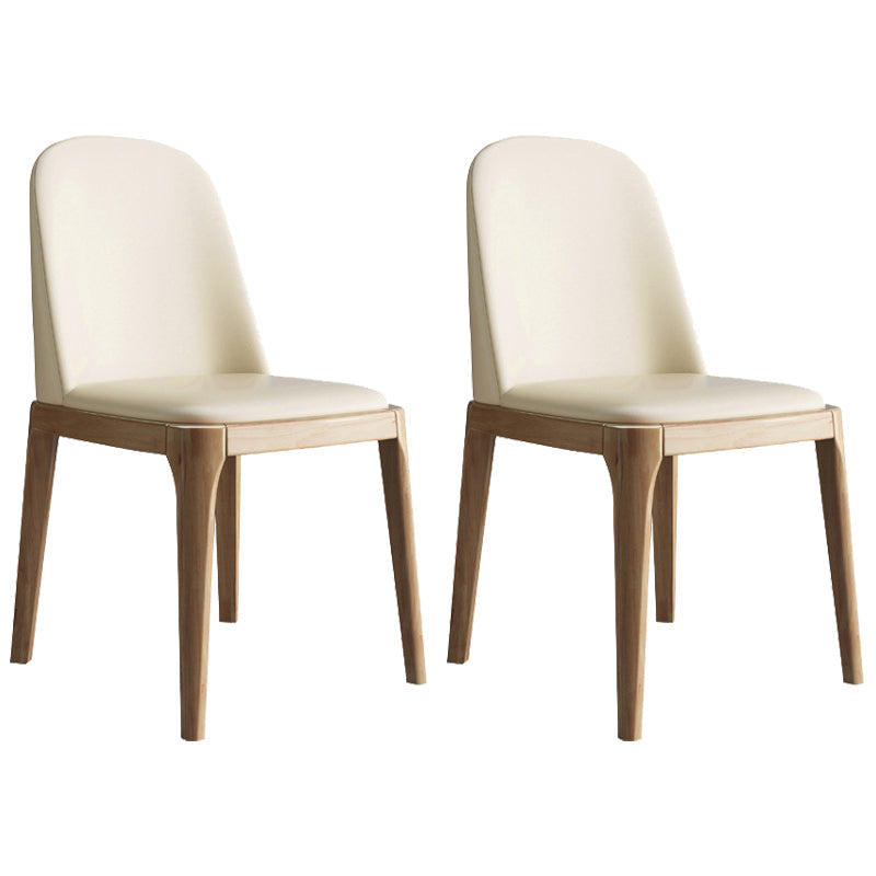 Wood Scandinavian Restaurant Side Chair Parsons Multi-color Dining Chair Yellow Natural Wood Set of 2 Clearhalo ' kitchen&dining_furn' 'Dining Chairs' 'Dining Tables & Seating' 'dining_chair' 'Furniture' 'furniture_dining_chair' 'Kitchen & Dining Furniture' 'kitchen' 3453750