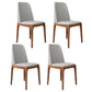 Wood Scandinavian Restaurant Side Chair Parsons Multi-color Dining Chair Grey Walnut Set of 4 Clearhalo ' kitchen&dining_furn' 'Dining Chairs' 'Dining Tables & Seating' 'dining_chair' 'Furniture' 'furniture_dining_chair' 'Kitchen & Dining Furniture' 'kitchen' 3453754