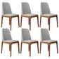 Wood Scandinavian Restaurant Side Chair Parsons Multi-color Dining Chair Grey Walnut Set of 6 Clearhalo ' kitchen&dining_furn' 'Dining Chairs' 'Dining Tables & Seating' 'dining_chair' 'Furniture' 'furniture_dining_chair' 'Kitchen & Dining Furniture' 'kitchen' 3453755