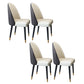 Nordic Style Leather Dining Room Chair Home Side Parsons Chair for Kitchen White-Brown Set of 4 Clearhalo ' kitchen&dining_furn' 'Dining Chairs' 'Dining Tables & Seating' 'dining_chair' 'Furniture' 'furniture_dining_chair' 'Kitchen & Dining Furniture' 'kitchen' 3453774