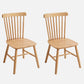 Modern Kitchen Wood Square Dining Chair Windsor Back Side Chair for Home Use Natural Set of 2 Clearhalo ' kitchen&dining_furn' 'Dining Chairs' 'Dining Tables & Seating' 'dining_chair' 'Furniture' 'furniture_dining_chair' 'Kitchen & Dining Furniture' 'kitchen' 3453797