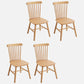 Modern Kitchen Wood Square Dining Chair Windsor Back Side Chair for Home Use Natural Set of 4 Clearhalo ' kitchen&dining_furn' 'Dining Chairs' 'Dining Tables & Seating' 'dining_chair' 'Furniture' 'furniture_dining_chair' 'Kitchen & Dining Furniture' 'kitchen' 3453799