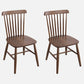 Modern Kitchen Wood Square Dining Chair Windsor Back Side Chair for Home Use Walnut Set of 2 Clearhalo ' kitchen&dining_furn' 'Dining Chairs' 'Dining Tables & Seating' 'dining_chair' 'Furniture' 'furniture_dining_chair' 'Kitchen & Dining Furniture' 'kitchen' 3453803