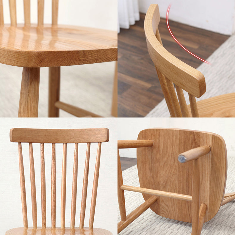 Modern Kitchen Wood Square Dining Chair Windsor Back Side Chair for Home Use Clearhalo ' kitchen&dining_furn' 'Dining Chairs' 'Dining Tables & Seating' 'dining_chair' 'Furniture' 'furniture_dining_chair' 'Kitchen & Dining Furniture' 'kitchen' 3453806