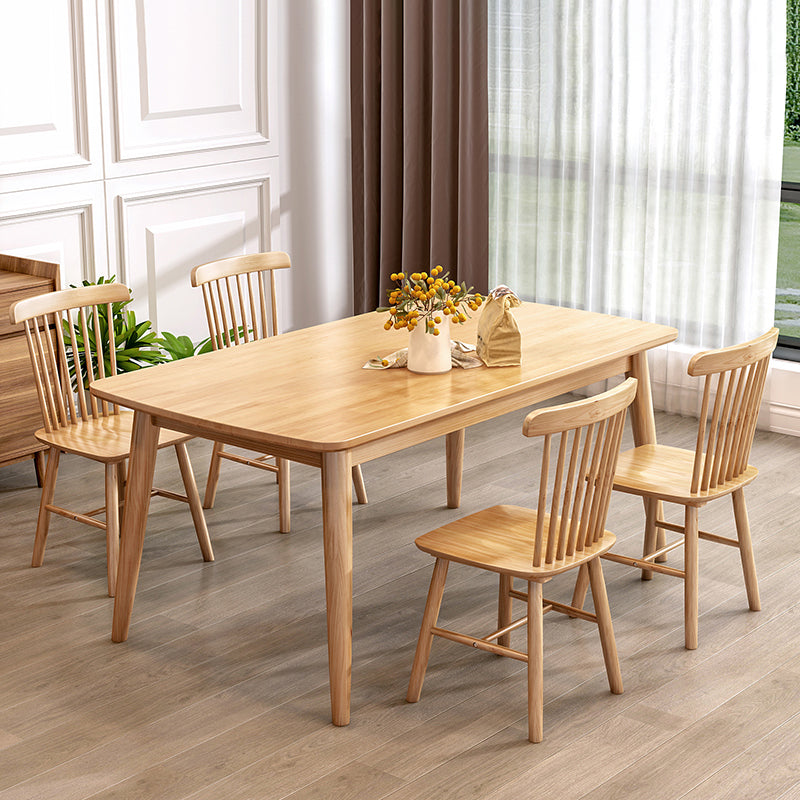 Modern Kitchen Wood Square Dining Chair Windsor Back Side Chair for Home Use Clearhalo ' kitchen&dining_furn' 'Dining Chairs' 'Dining Tables & Seating' 'dining_chair' 'Furniture' 'furniture_dining_chair' 'Kitchen & Dining Furniture' 'kitchen' 3453814