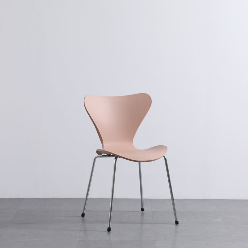 Modern Armless Side Chairs with 4 Black Finish Legs Plastic Solid Chairs for Home Use Clearhalo ' kitchen&dining_furn' 'Dining Chairs' 'Dining Tables & Seating' 'dining_chair' 'Furniture' 'furniture_dining_chair' 'Kitchen & Dining Furniture' 'kitchen' 3453835