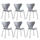 Modern Armless Side Chairs with 4 Black Finish Legs Plastic Solid Chairs for Home Use Grey Silver Set of 6 Clearhalo ' kitchen&dining_furn' 'Dining Chairs' 'Dining Tables & Seating' 'dining_chair' 'Furniture' 'furniture_dining_chair' 'Kitchen & Dining Furniture' 'kitchen' 3453837