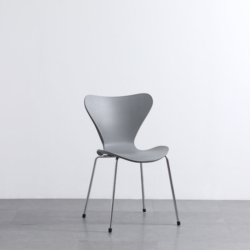 Modern Armless Side Chairs with 4 Black Finish Legs Plastic Solid Chairs for Home Use Clearhalo ' kitchen&dining_furn' 'Dining Chairs' 'Dining Tables & Seating' 'dining_chair' 'Furniture' 'furniture_dining_chair' 'Kitchen & Dining Furniture' 'kitchen' 3453839