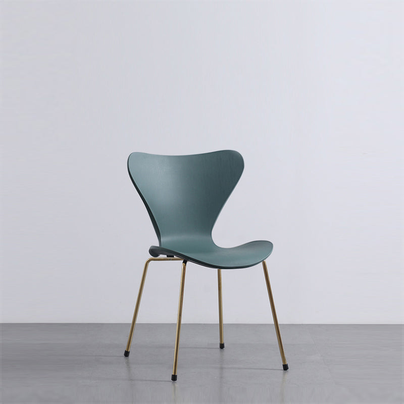 Modern Armless Side Chairs with 4 Black Finish Legs Plastic Solid Chairs for Home Use Clearhalo ' kitchen&dining_furn' 'Dining Chairs' 'Dining Tables & Seating' 'dining_chair' 'Furniture' 'furniture_dining_chair' 'Kitchen & Dining Furniture' 'kitchen' 3453842