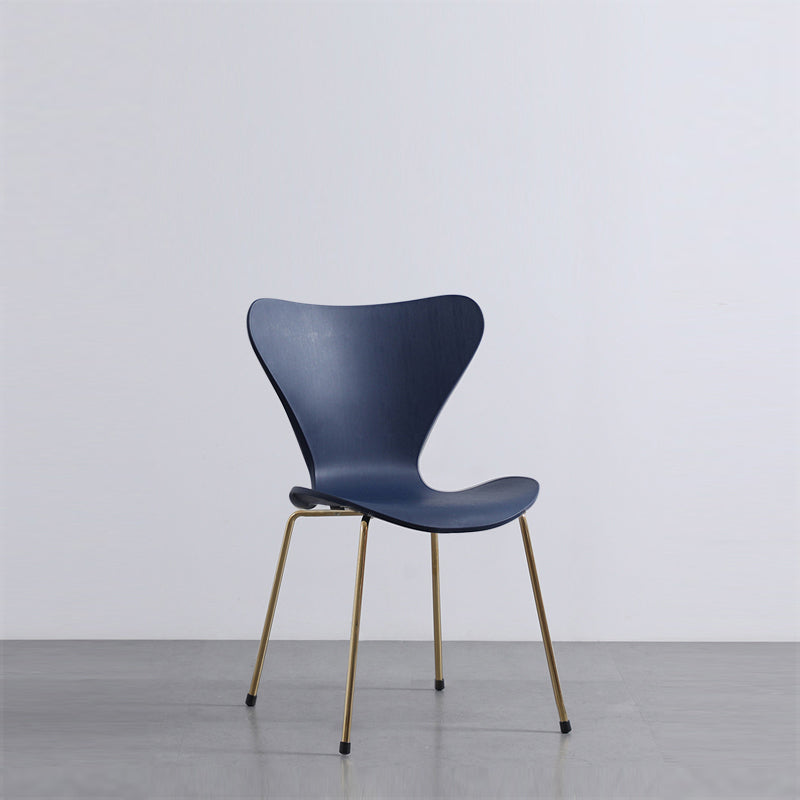 Modern Armless Side Chairs with 4 Black Finish Legs Plastic Solid Chairs for Home Use Clearhalo ' kitchen&dining_furn' 'Dining Chairs' 'Dining Tables & Seating' 'dining_chair' 'Furniture' 'furniture_dining_chair' 'Kitchen & Dining Furniture' 'kitchen' 3453844