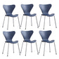 Modern Armless Side Chairs with 4 Black Finish Legs Plastic Solid Chairs for Home Use Blue Silver Set of 6 Clearhalo ' kitchen&dining_furn' 'Dining Chairs' 'Dining Tables & Seating' 'dining_chair' 'Furniture' 'furniture_dining_chair' 'Kitchen & Dining Furniture' 'kitchen' 3453865