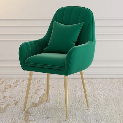 Metal Contemporary Home Side Chair Parsons Chair 18'' Wide Chair for Kitchen Green 1 Piece Clearhalo ' kitchen&dining_furn' 'Dining Chairs' 'Dining Tables & Seating' 'dining_chair' 'Furniture' 'furniture_dining_chair' 'Kitchen & Dining Furniture' 'kitchen' 3453900