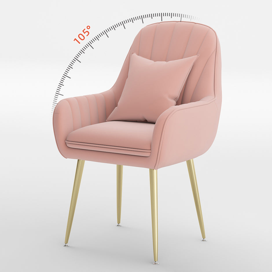 Metal Contemporary Home Side Chair Parsons Chair 18'' Wide Chair for Kitchen Clearhalo ' kitchen&dining_furn' 'Dining Chairs' 'Dining Tables & Seating' 'dining_chair' 'Furniture' 'furniture_dining_chair' 'Kitchen & Dining Furniture' 'kitchen' 3453916