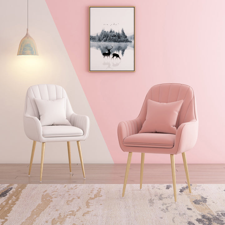 Metal Contemporary Home Side Chair Parsons Chair 18'' Wide Chair for Kitchen Clearhalo ' kitchen&dining_furn' 'Dining Chairs' 'Dining Tables & Seating' 'dining_chair' 'Furniture' 'furniture_dining_chair' 'Kitchen & Dining Furniture' 'kitchen' 3453924