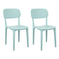 Plastic Dining Chair Modern Kitchen Side Chair 17'' Wide Open Back Dining Side Chair Lake Green Set of 2 Clearhalo ' kitchen&dining_furn' 'Dining Chairs' 'Dining Tables & Seating' 'dining_chair' 'Furniture' 'furniture_dining_chair' 'Kitchen & Dining Furniture' 'kitchen' 3453973