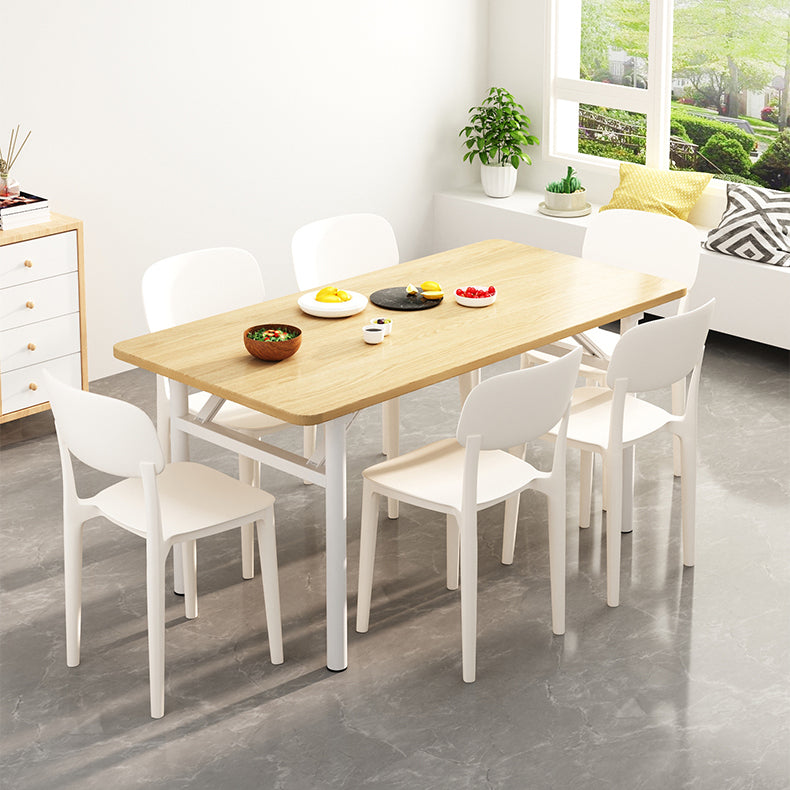 Plastic Dining Chair Modern Kitchen Side Chair 17'' Wide Open Back Dining Side Chair Clearhalo ' kitchen&dining_furn' 'Dining Chairs' 'Dining Tables & Seating' 'dining_chair' 'Furniture' 'furniture_dining_chair' 'Kitchen & Dining Furniture' 'kitchen' 3453974