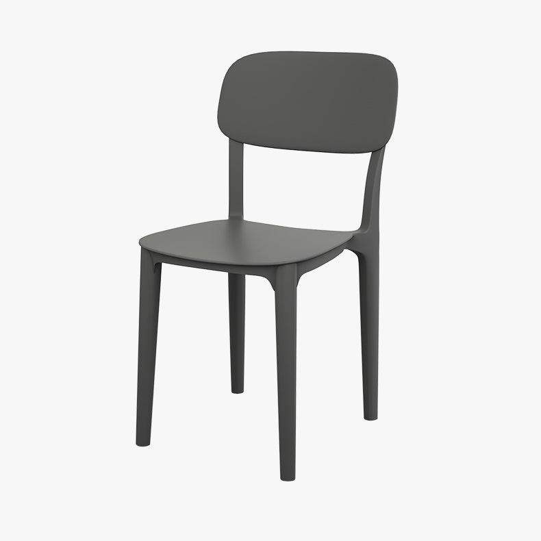 Plastic Dining Chair Modern Kitchen Side Chair 17'' Wide Open Back Dining Side Chair Clearhalo ' kitchen&dining_furn' 'Dining Chairs' 'Dining Tables & Seating' 'dining_chair' 'Furniture' 'furniture_dining_chair' 'Kitchen & Dining Furniture' 'kitchen' 3453978