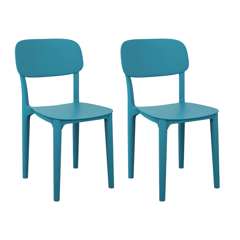 Plastic Dining Chair Modern Kitchen Side Chair 17'' Wide Open Back Dining Side Chair Green Set of 2 Clearhalo ' kitchen&dining_furn' 'Dining Chairs' 'Dining Tables & Seating' 'dining_chair' 'Furniture' 'furniture_dining_chair' 'Kitchen & Dining Furniture' 'kitchen' 3453985