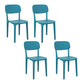 Plastic Dining Chair Modern Kitchen Side Chair 17'' Wide Open Back Dining Side Chair Green Set of 4 Clearhalo ' kitchen&dining_furn' 'Dining Chairs' 'Dining Tables & Seating' 'dining_chair' 'Furniture' 'furniture_dining_chair' 'Kitchen & Dining Furniture' 'kitchen' 3453986