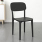 Plastic Dining Chair Modern Kitchen Side Chair 17'' Wide Open Back Dining Side Chair Black 1 Piece Clearhalo ' kitchen&dining_furn' 'Dining Chairs' 'Dining Tables & Seating' 'dining_chair' 'Furniture' 'furniture_dining_chair' 'Kitchen & Dining Furniture' 'kitchen' 3454005