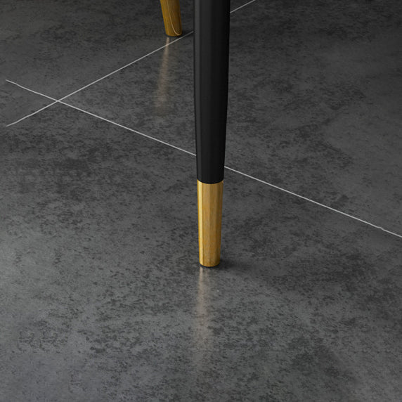 Glam Style Faux Leather Chair Parsons Dining Chair for Home with Black Legs Clearhalo ' kitchen&dining_furn' 'Dining Chairs' 'Dining Tables & Seating' 'dining_chair' 'Furniture' 'furniture_dining_chair' 'Kitchen & Dining Furniture' 'kitchen' 3454031