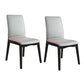 Modern Kitchen Leather Square Dining Chairs Parsons Chair with Wood Legs Light Gray Black Set of 2 Clearhalo ' kitchen&dining_furn' 'Dining Chairs' 'Dining Tables & Seating' 'dining_chair' 'Furniture' 'furniture_dining_chair' 'Kitchen & Dining Furniture' 'kitchen' 3454079