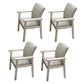 Contemporary Wood Squar Dining Chair Fabric Dining Side Chair for Kitchen White Set of 4 Clearhalo ' kitchen&dining_furn' 'Dining Chairs' 'Dining Tables & Seating' 'dining_chair' 'Furniture' 'furniture_dining_chair' 'Kitchen & Dining Furniture' 'kitchen' 3454117