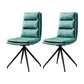 Modern Faux Leather Chairs with 4 Black Finish Metal Legs Dining Chair for Home Green Set of 2 Clearhalo ' kitchen&dining_furn' 'Dining Chairs' 'Dining Tables & Seating' 'dining_chair' 'Furniture' 'furniture_dining_chair' 'Kitchen & Dining Furniture' 'kitchen' 3454133
