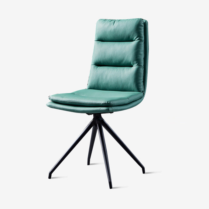 Modern Faux Leather Chairs with 4 Black Finish Metal Legs Dining Chair for Home Clearhalo ' kitchen&dining_furn' 'Dining Chairs' 'Dining Tables & Seating' 'dining_chair' 'Furniture' 'furniture_dining_chair' 'Kitchen & Dining Furniture' 'kitchen' 3454134