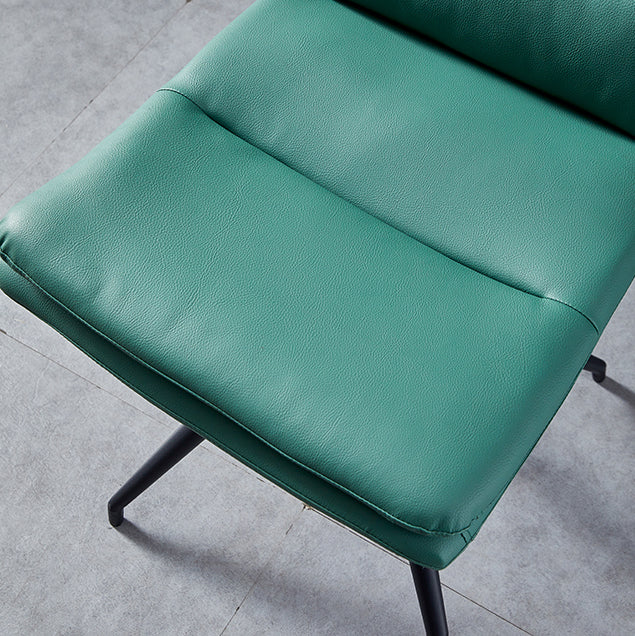 Modern Faux Leather Chairs with 4 Black Finish Metal Legs Dining Chair for Home Clearhalo ' kitchen&dining_furn' 'Dining Chairs' 'Dining Tables & Seating' 'dining_chair' 'Furniture' 'furniture_dining_chair' 'Kitchen & Dining Furniture' 'kitchen' 3454135