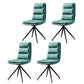 Modern Faux Leather Chairs with 4 Black Finish Metal Legs Dining Chair for Home Green Set of 4 Clearhalo ' kitchen&dining_furn' 'Dining Chairs' 'Dining Tables & Seating' 'dining_chair' 'Furniture' 'furniture_dining_chair' 'Kitchen & Dining Furniture' 'kitchen' 3454136