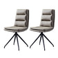 Modern Faux Leather Chairs with 4 Black Finish Metal Legs Dining Chair for Home Dark Gray Set of 2 Clearhalo ' kitchen&dining_furn' 'Dining Chairs' 'Dining Tables & Seating' 'dining_chair' 'Furniture' 'furniture_dining_chair' 'Kitchen & Dining Furniture' 'kitchen' 3454139